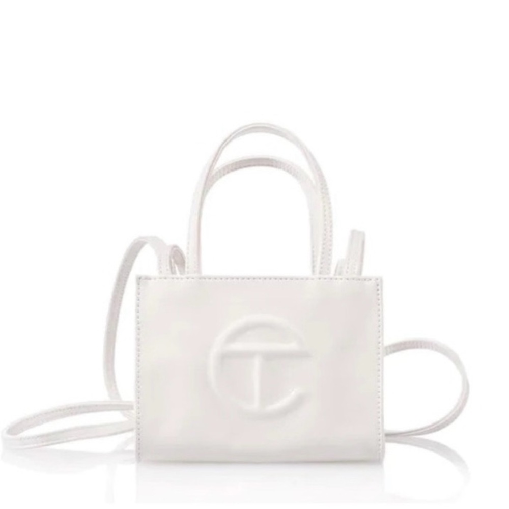 Telfar Small White Shopping Bag